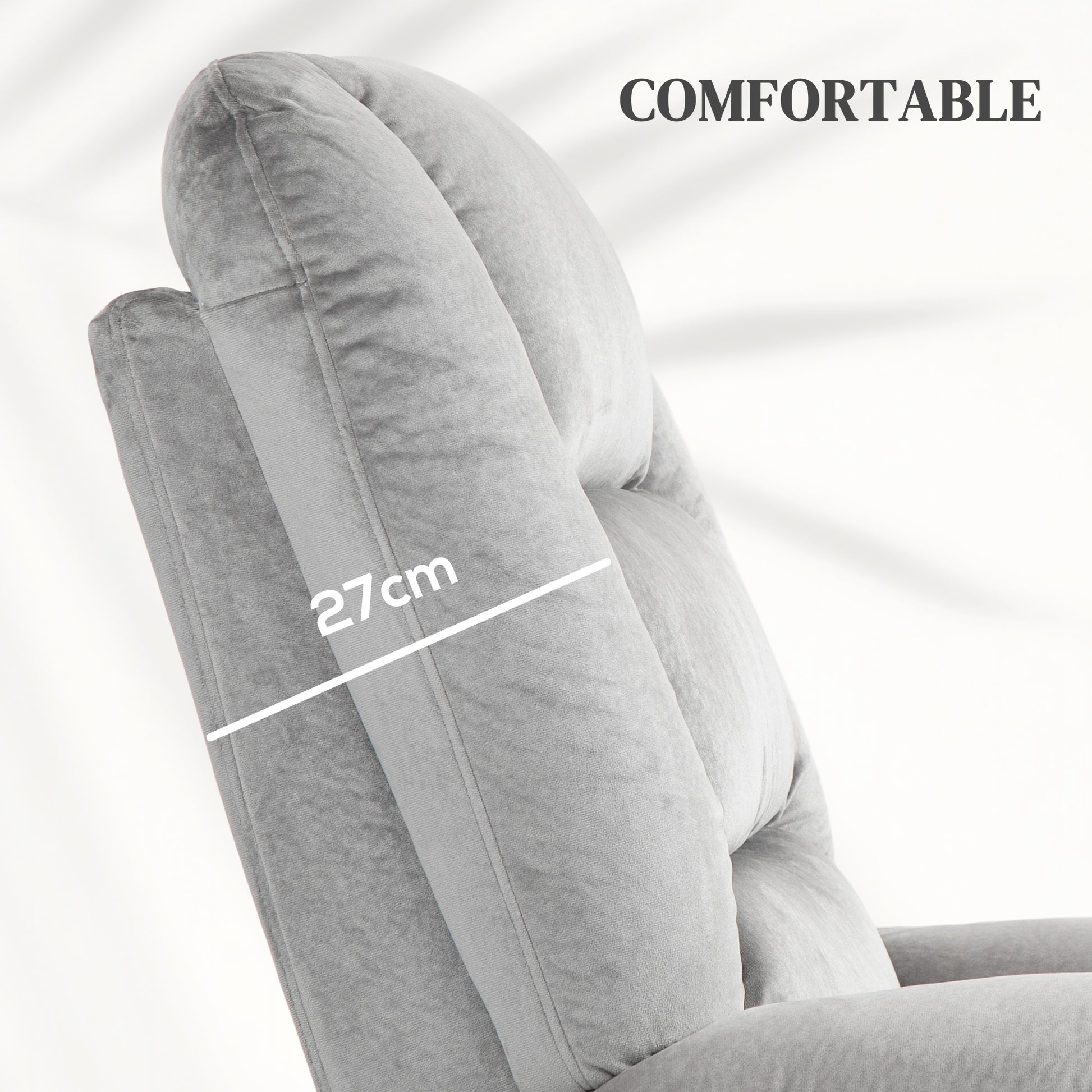 Electric Riser and Recliner Chair with Vibration Massage, Heat, Side Pocket, Grey by HOMCOM-5