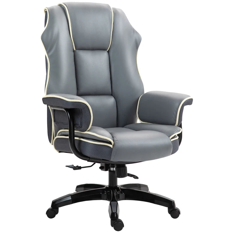 Grey Office Chair with High Back