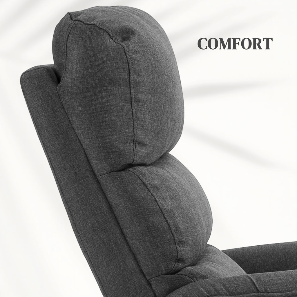 Electric Power Lift Recliner Chair with Spring Pack Seat, Fabric Recliner Armchair for Elderly with Footrest, Pockets | HOMCOM-5