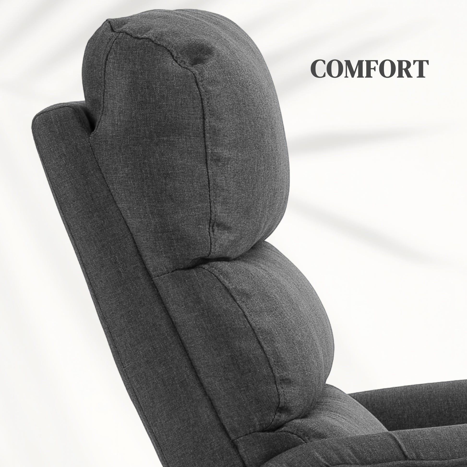 Electric Power Lift Recliner Chair with Spring Pack Seat, Fabric Recliner Armchair for Elderly with Footrest, Pockets | HOMCOM-5
