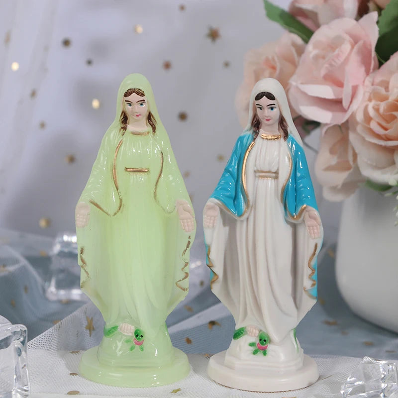 Catholic Mary Statue Madonna Handmade Virgin Mary Statue Jesus Home Decor Gift