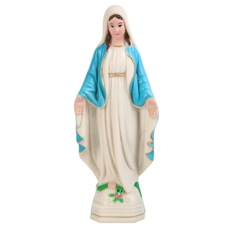 Catholic Mary Statue Madonna Handmade Virgin Mary Statue Jesus Home Decor Gift Christian European Ornament