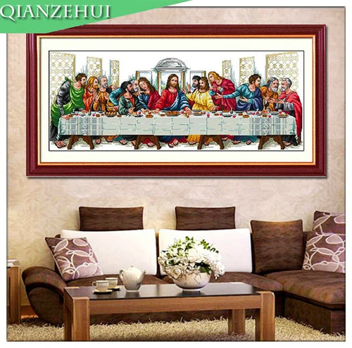 164*75cm Needlework,DIY The Last Supper cross stitch,Jesus Christ cross stitch ,Sets For Embroidery kits,Home Decoration