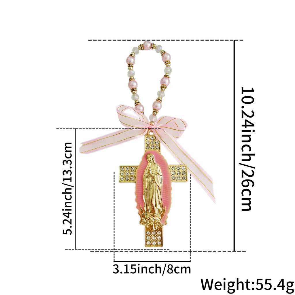 Virgin Mary / Saint Jude Protection Blessing Charm Catholic Handmade Jewelry Gift Charms Car Hanging Charm for Men Women