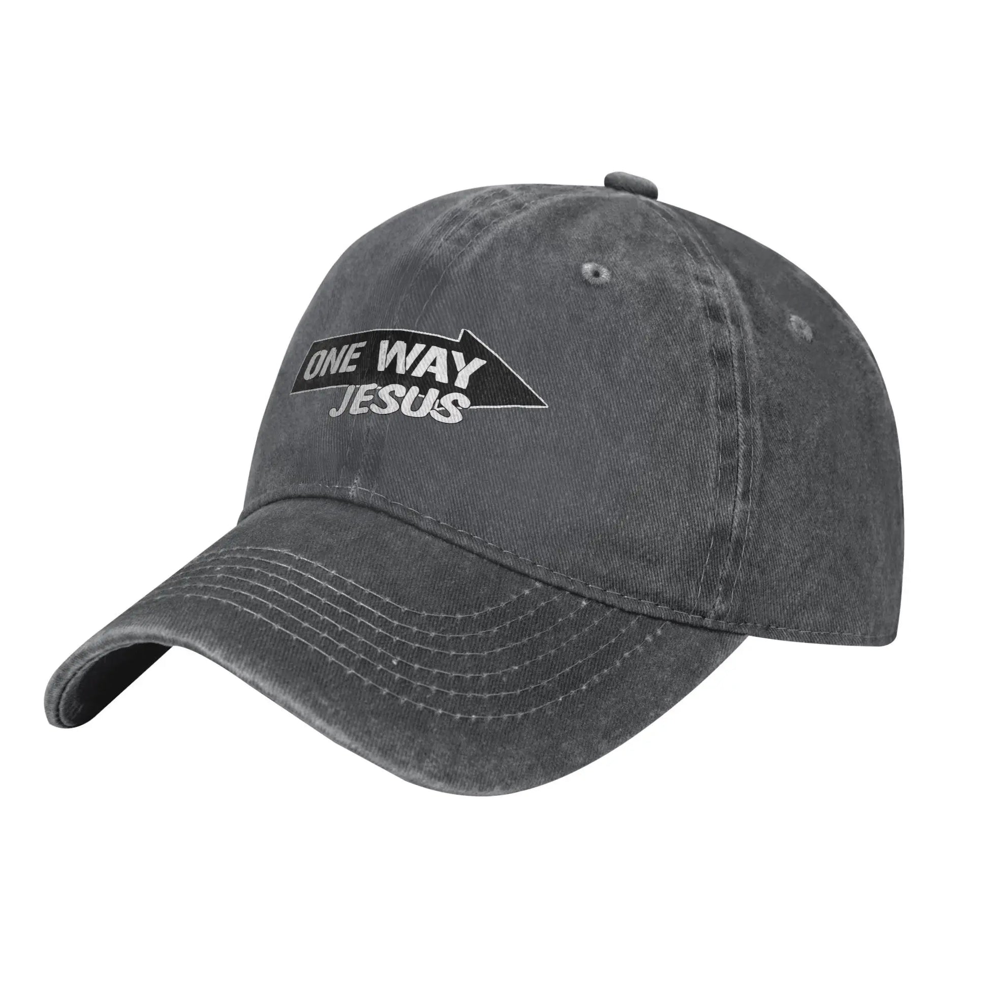Vintage One Way Jesus Baseball Cap