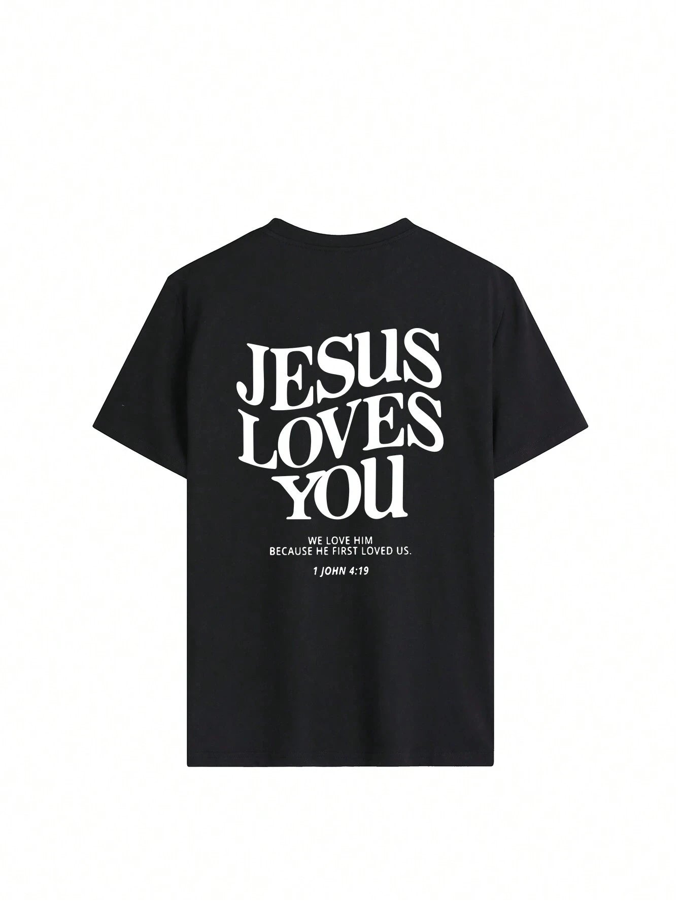 Jesus Loves You Printing T-Shirt