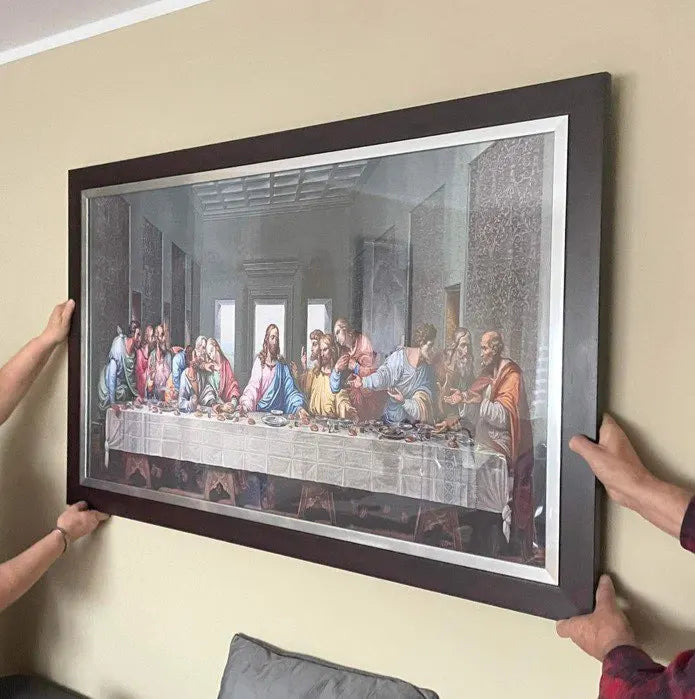Leonardo Da Vinci's The Last Supper Posters and Print Wall Art Canvas Painting Famous Painting Art for Living Room Cuadros Decor