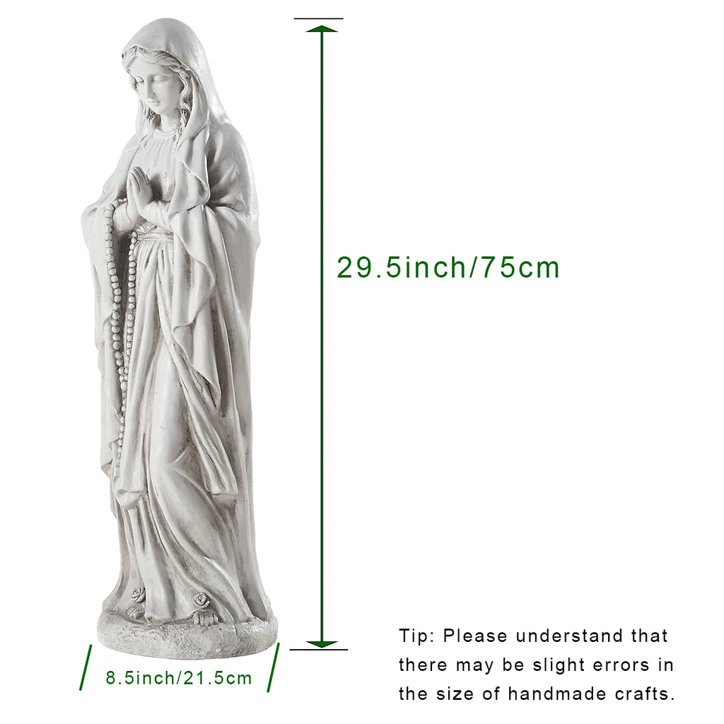 Virgin Mary Praying Statue, Outdoor Garden Religious Decorations Clearance for Home Yard Patio Lawn Hallway
