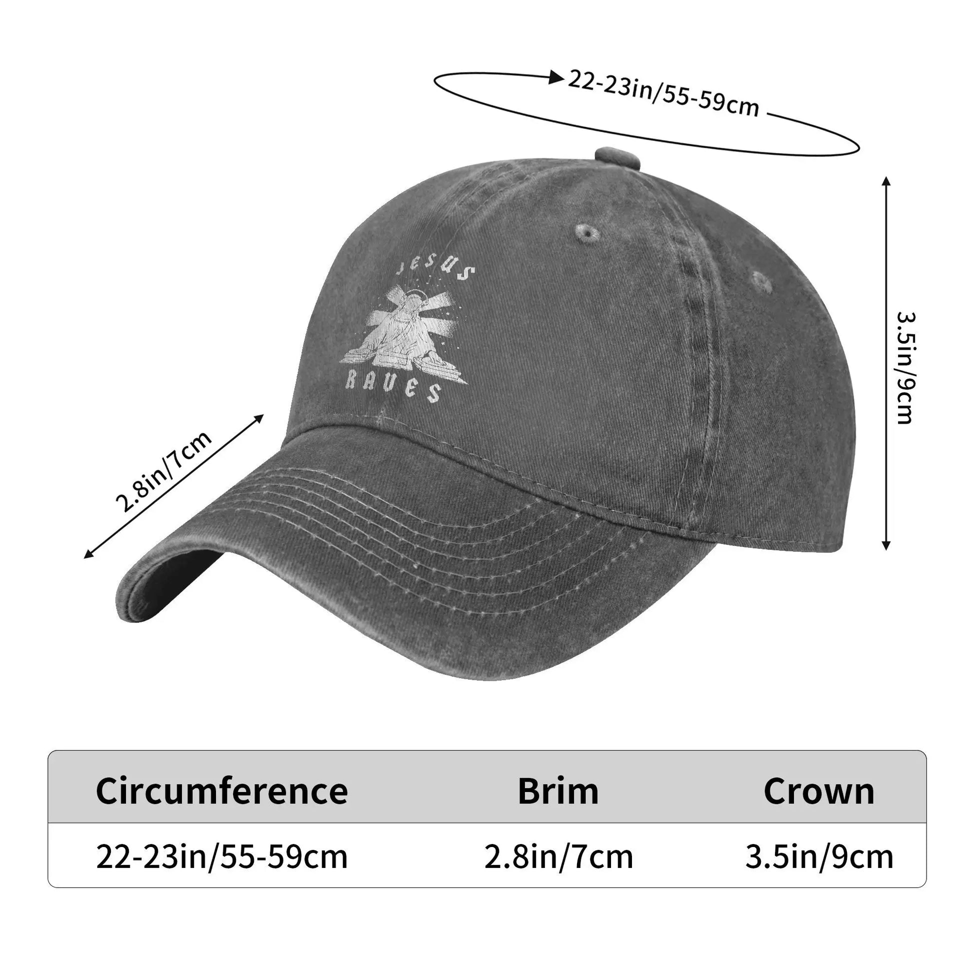 Jesus Raves Baseball Cap
