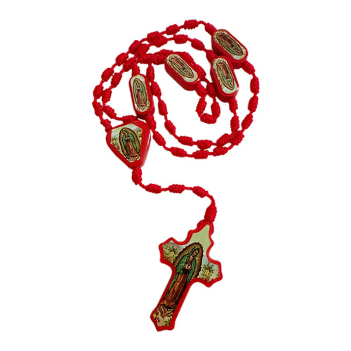 1Pc Rosary Saint Jude Virgin Mary Handmade Knotted rosary Catholic Necklace Cross Pendant Protection Blessing Charm