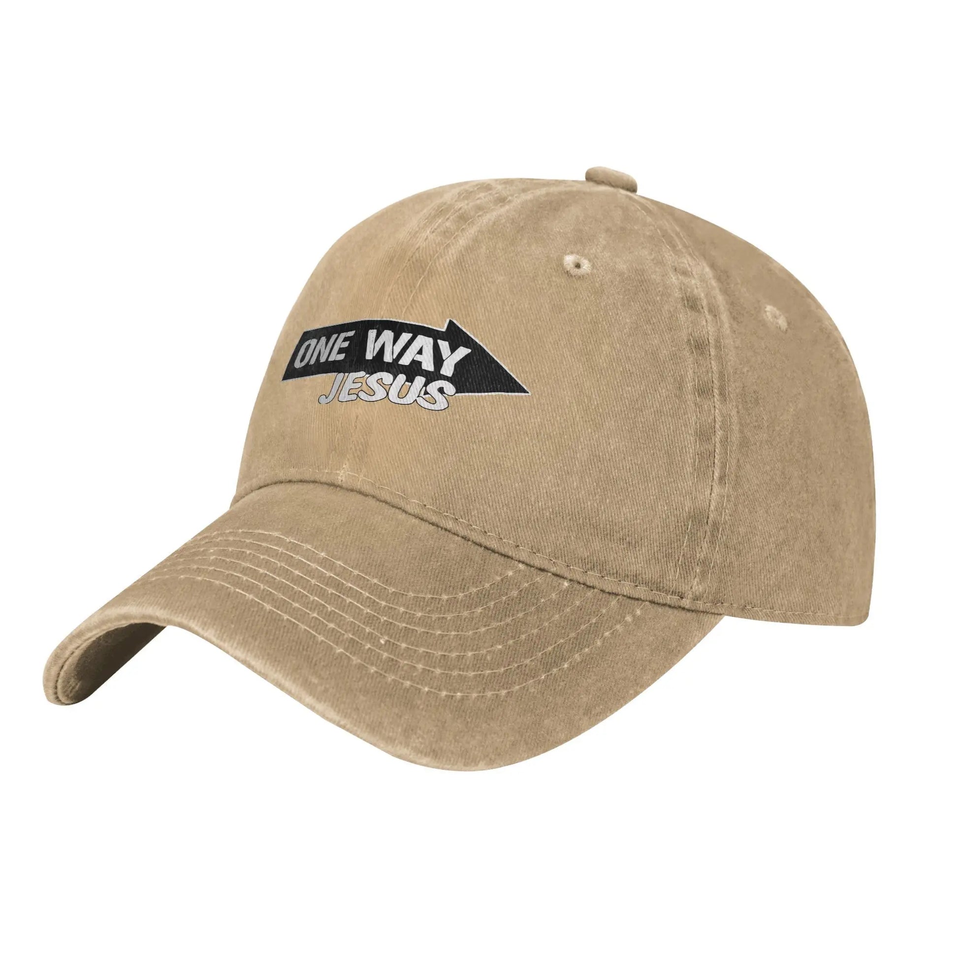 Vintage One Way Jesus Baseball Cap