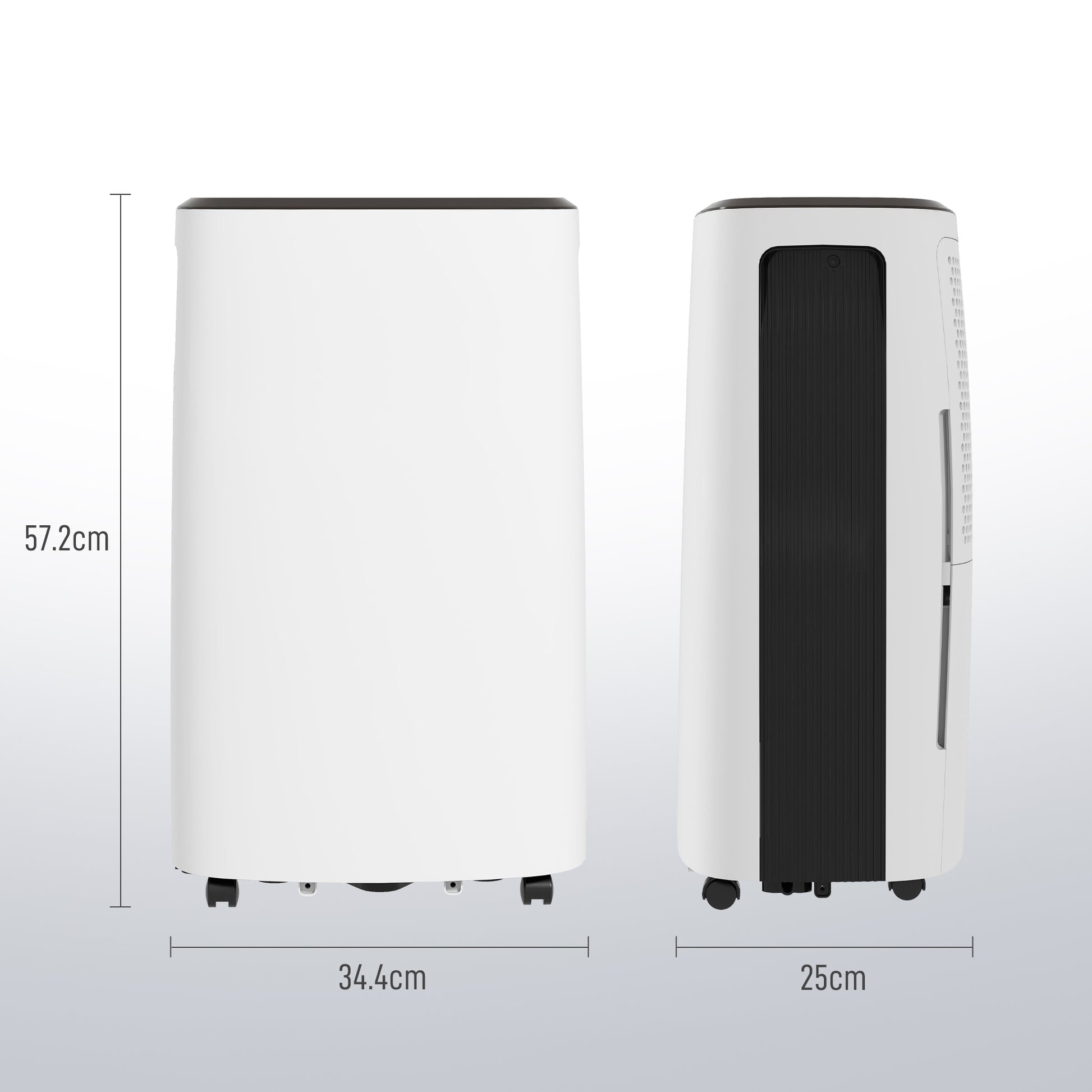 HOMCOM 16l/Day Dehumidifier, with Washable Filter and Timer in White