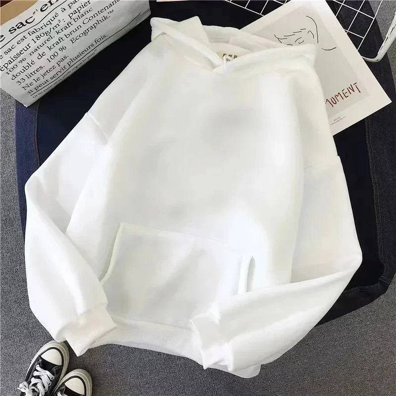 Drawstring Kangaroo Pocket Casual Sweatshirt