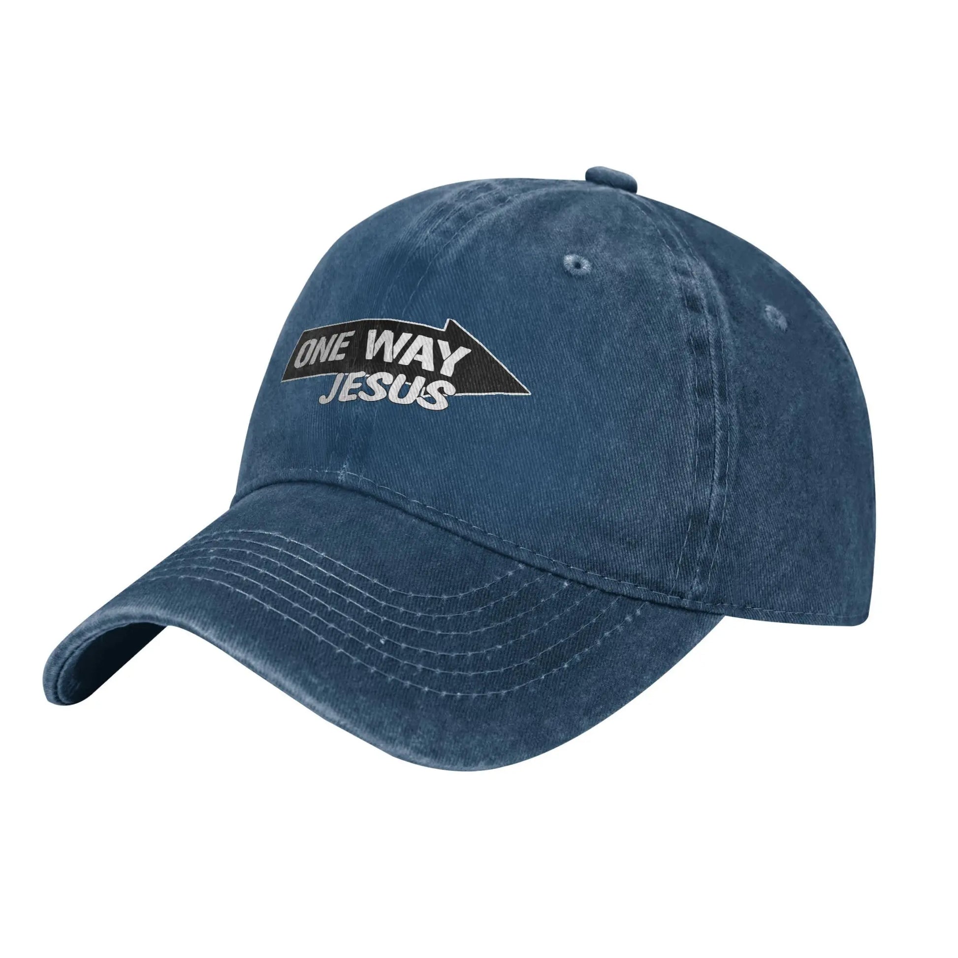Vintage One Way Jesus Baseball Cap