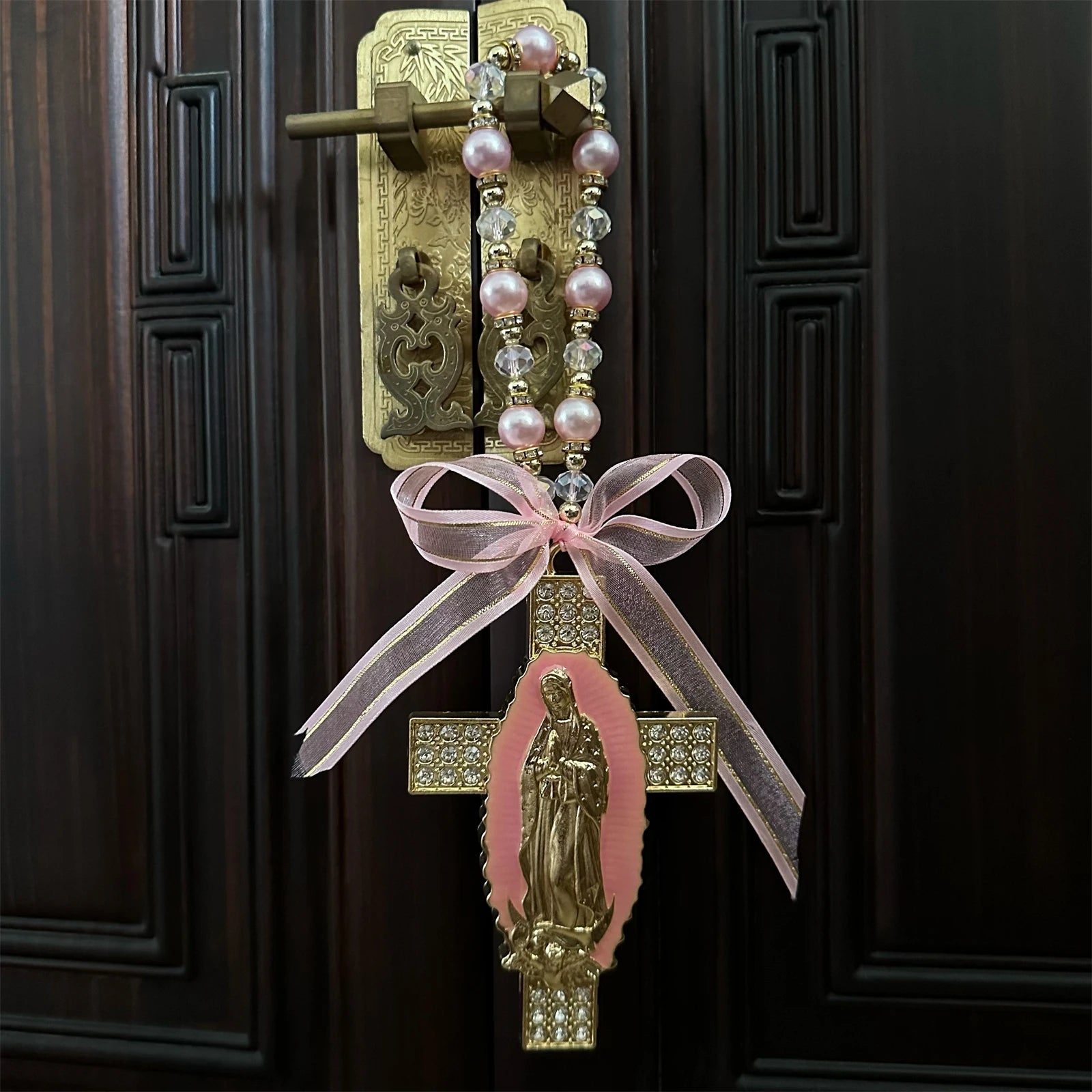 Virgin Mary / Saint Jude Protection Blessing Charm Catholic Handmade Jewelry Gift Charms Car Hanging Charm for Men Women