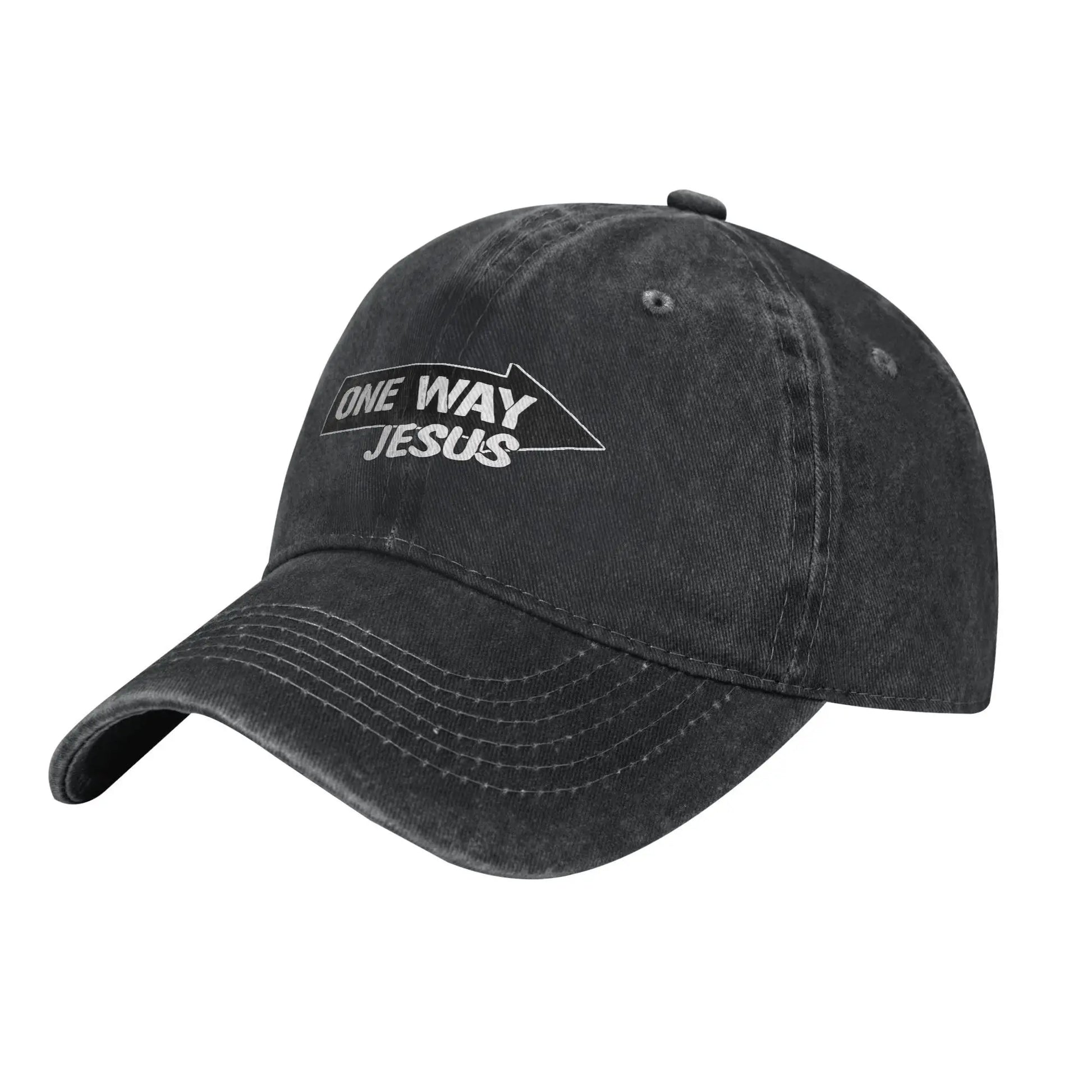 Vintage One Way Jesus Baseball Cap