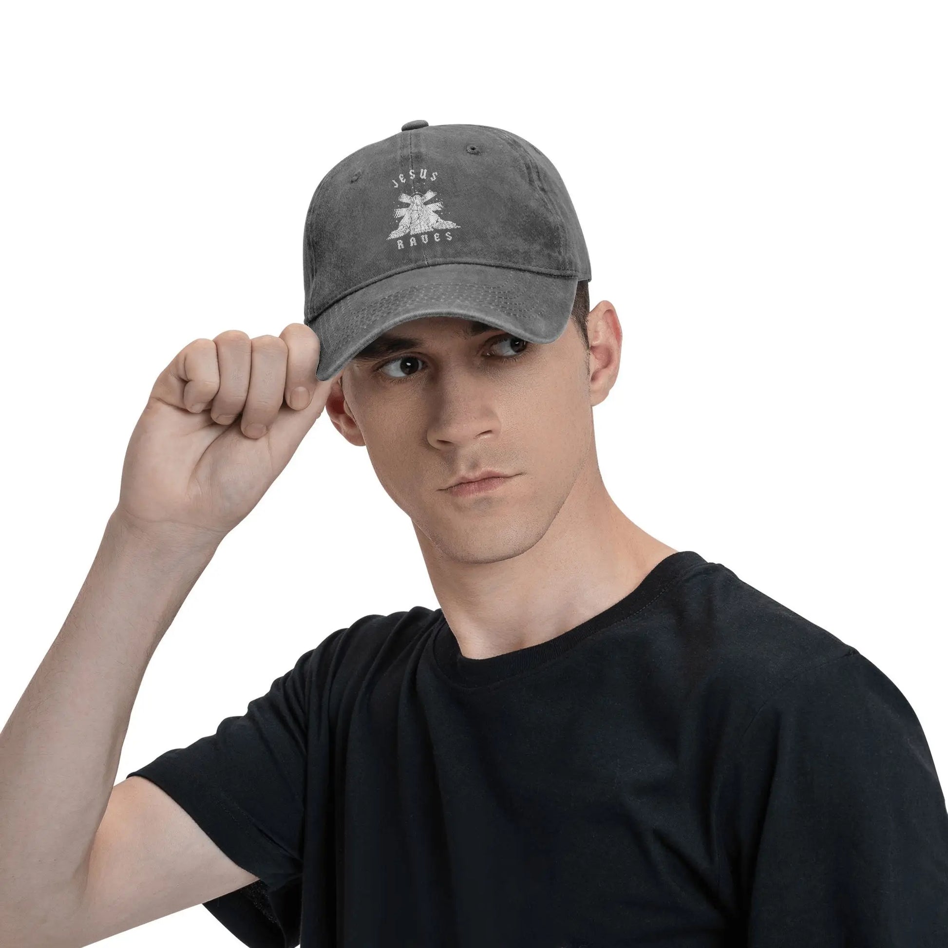 Jesus Raves Baseball Cap