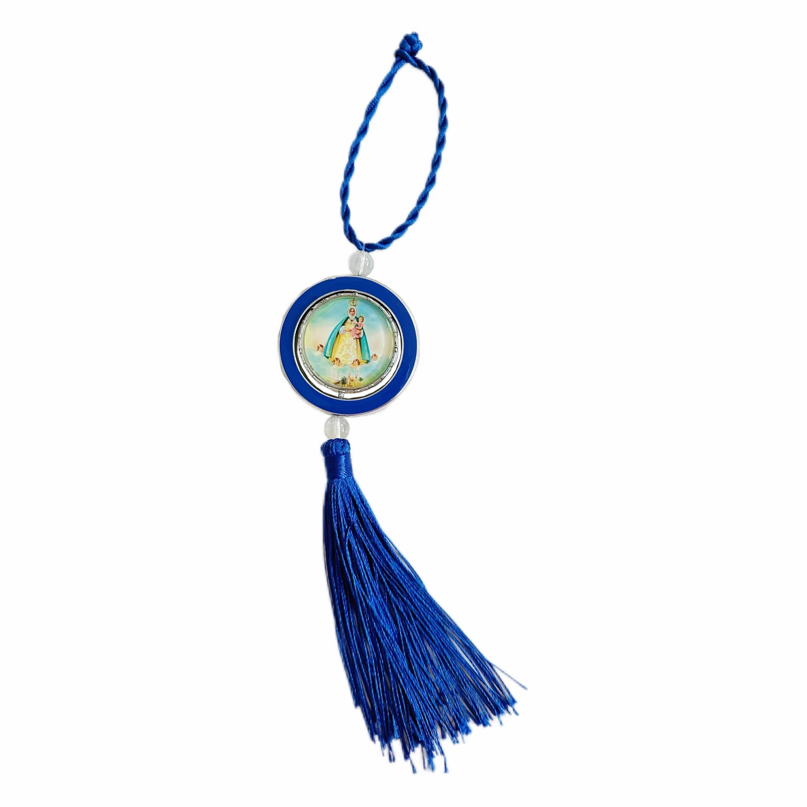 Virgin Mary of Charity/Santa Barbara/Yemaya/Saint Jude Pendant Rear View Mirror or House Blessing Hanging Religious Charm Potect