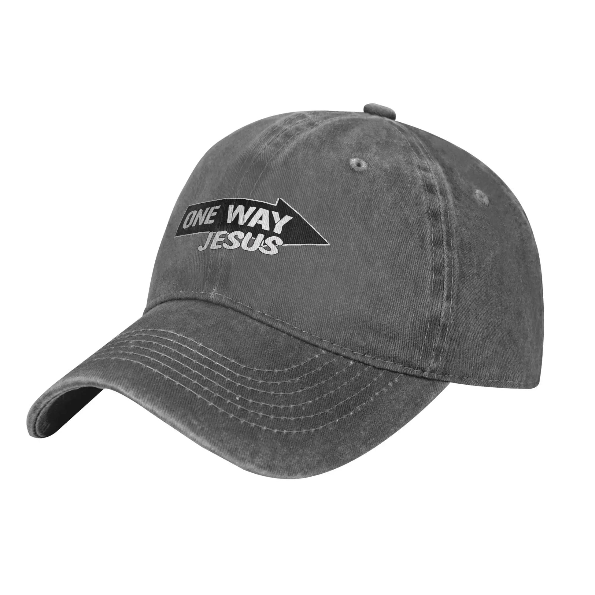Vintage One Way Jesus Baseball Cap