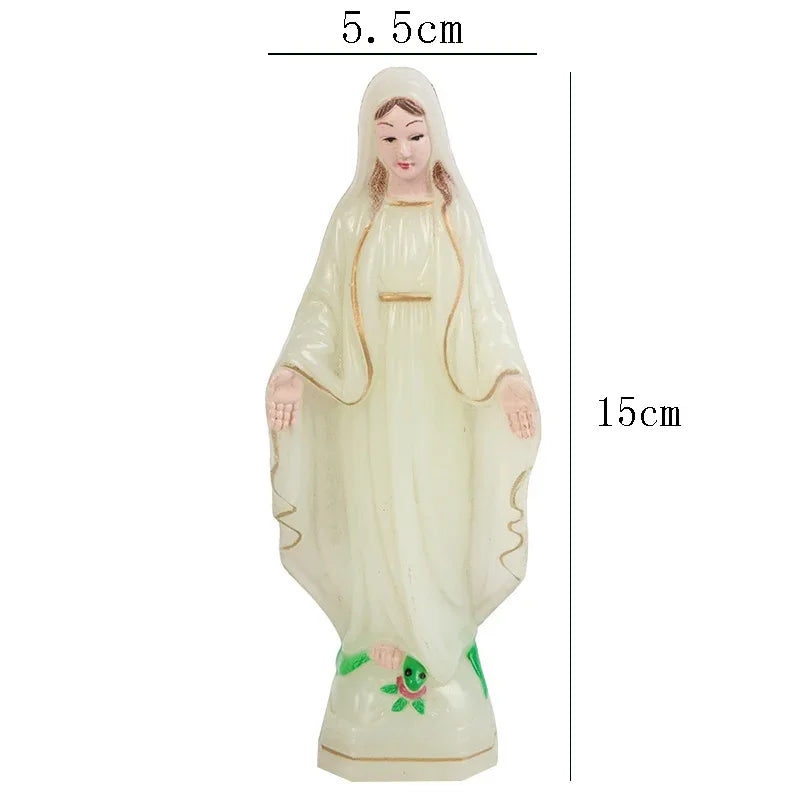 Catholic Mary Statue Madonna Handmade Virgin Mary Statue Jesus Home Decor Gift Christian European Ornament
