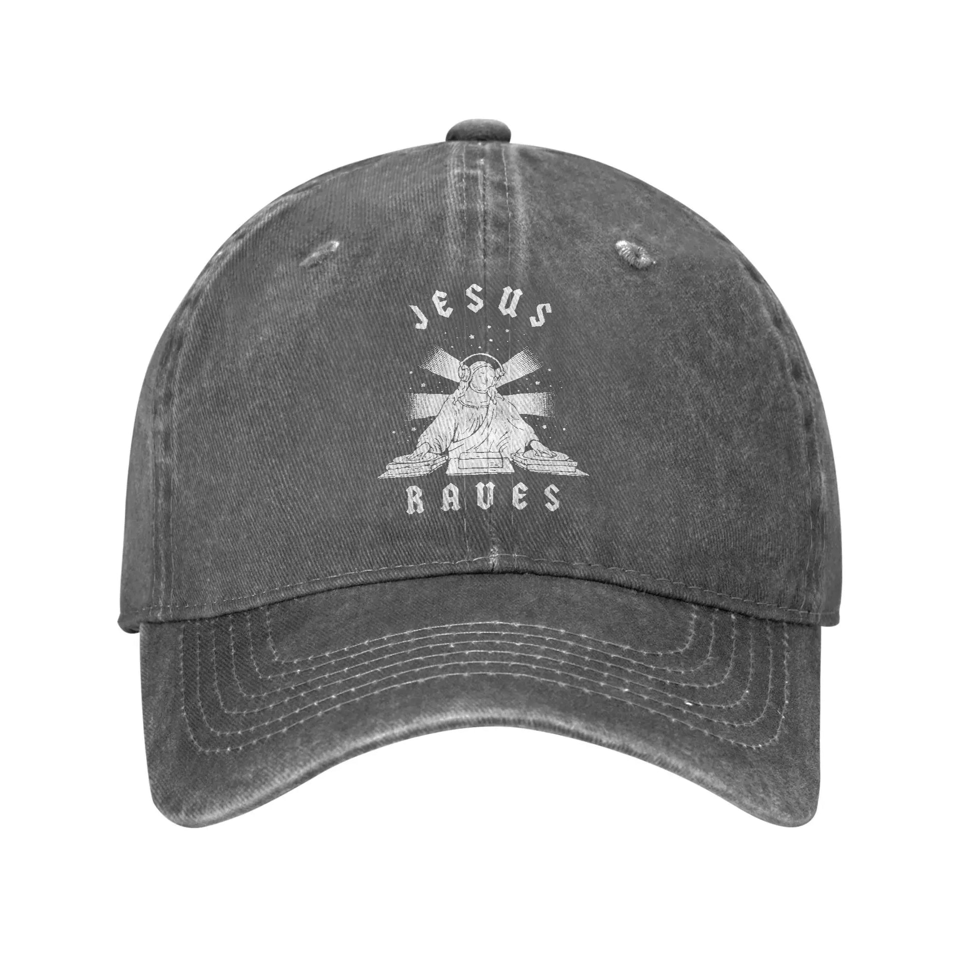 Jesus Raves Baseball Cap