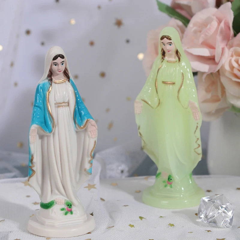 Catholic Mary Statue Madonna Handmade Virgin Mary Statue Jesus Home Decor Gift