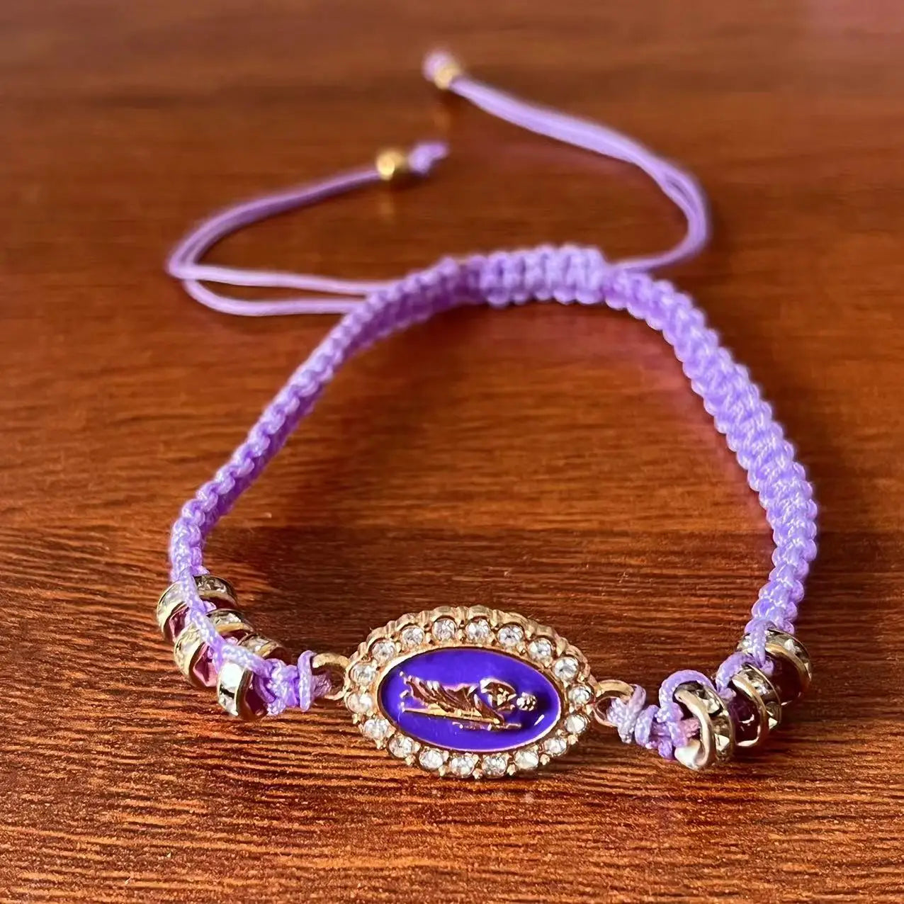 12 Pieces Religious Virgin Mary And Saint Jude Crystal Set Diamond Beads Adjustable Bracelet  For Women