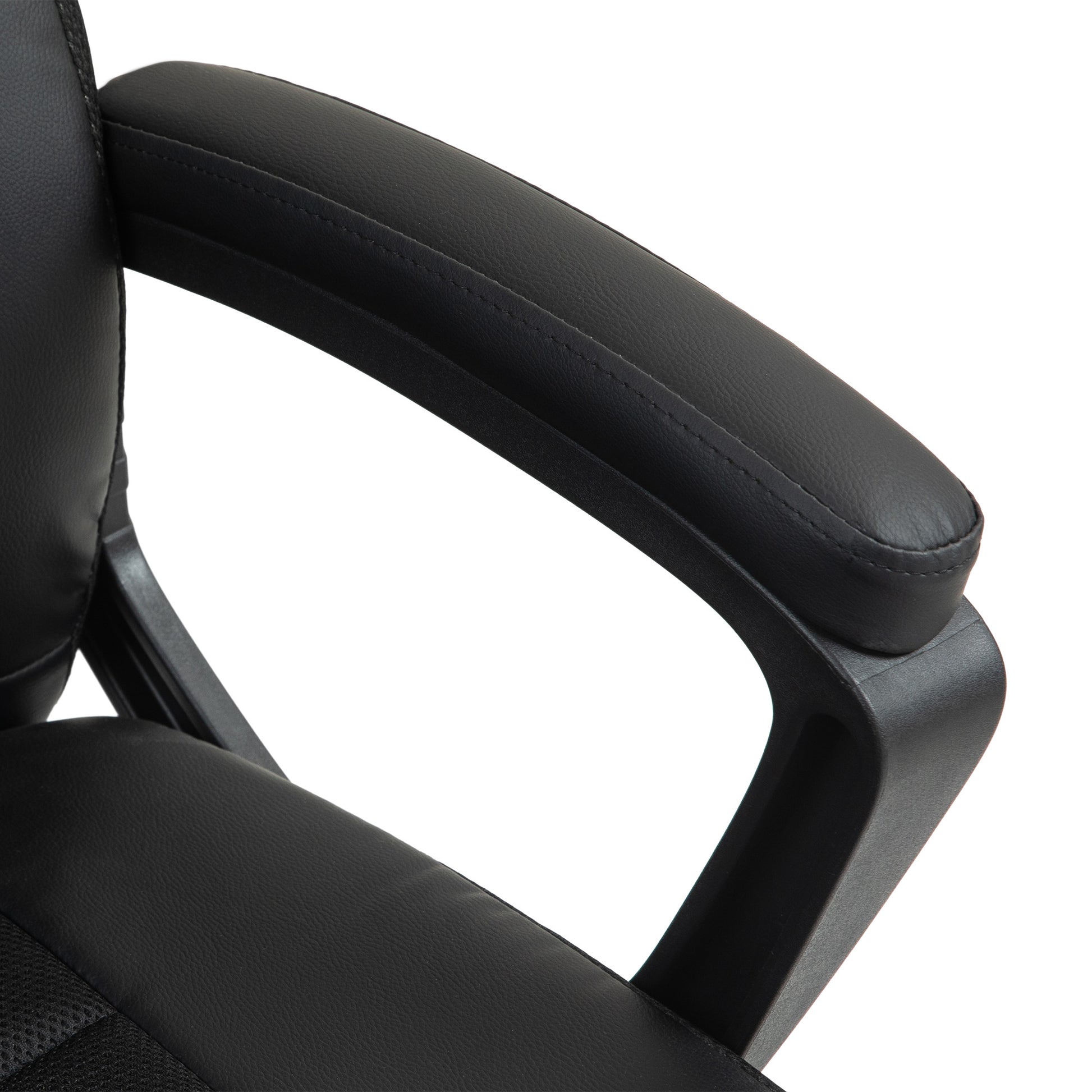 HOMCOM Executive Office Chair, PU Leather High Back Desk Chair, Swivel Computer Chair with Adjustable Height and Tilt Function in Black-7