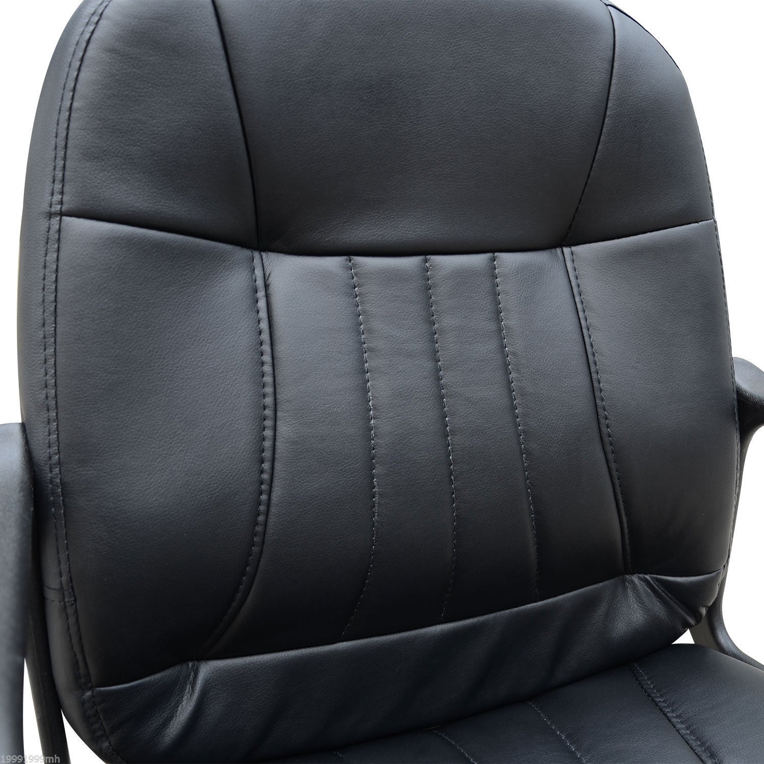 Swivel Executive Office Chair, PU Leather Computer Desk Chair, Gaming Seater, Home Office Chair, Ergonomic Design in Black | HOMCOM-5