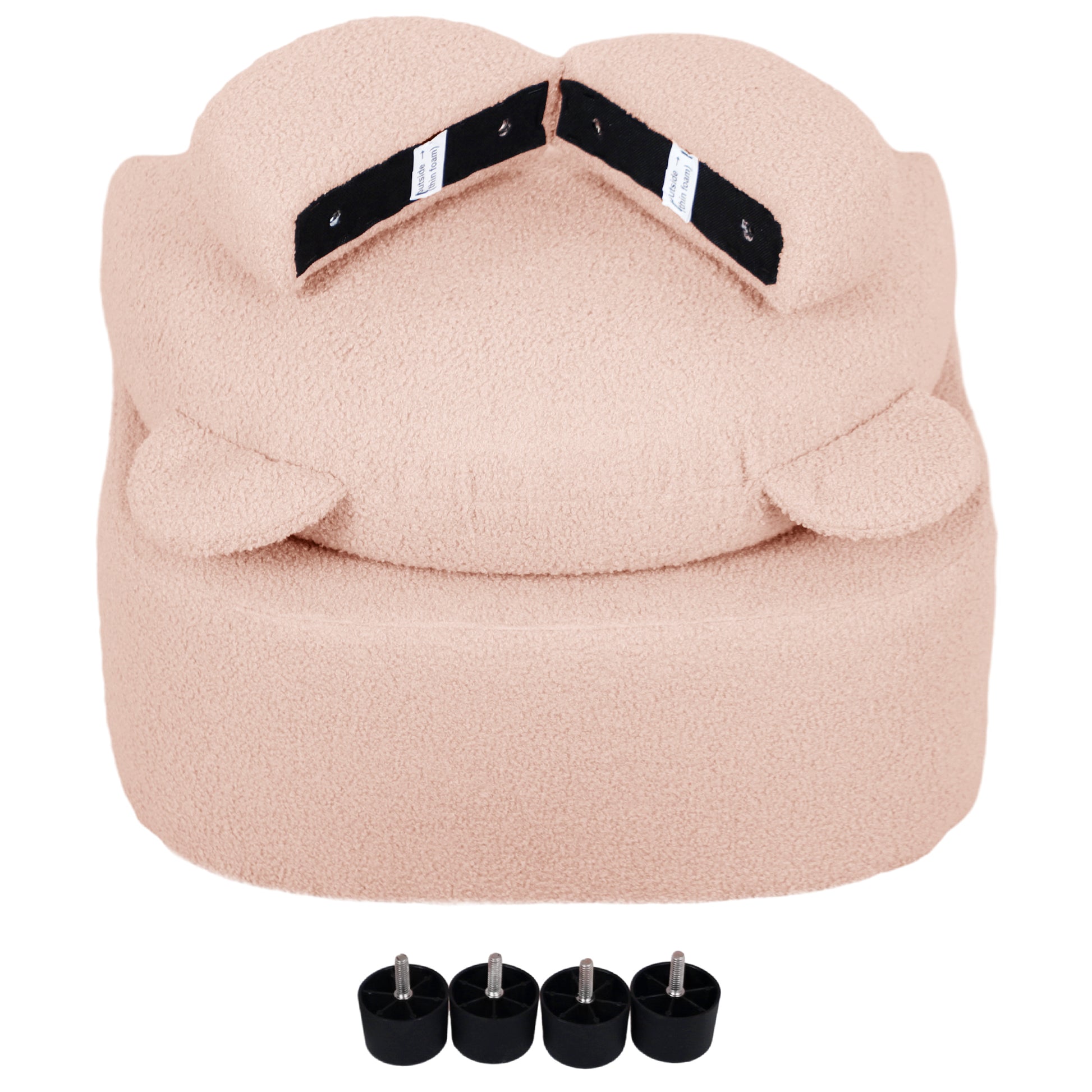 AIYAPLAY Bear Shaped Toddler Chair for Bedroom Playroom Living Room, Aged 18 Months to 3 Years in Pink-7