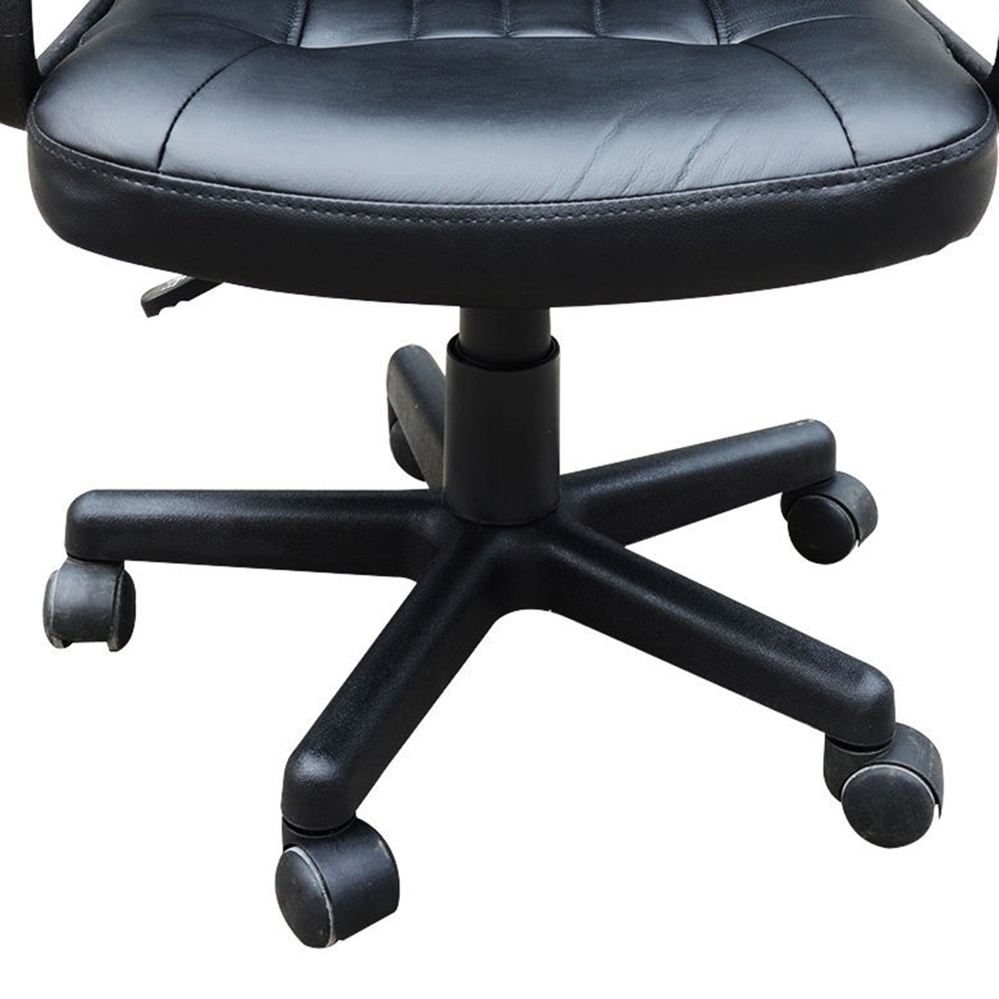 Swivel Executive Office Chair, PU Leather Computer Desk Chair, Gaming Seater, Home Office Chair, Ergonomic Design in Black | HOMCOM-7