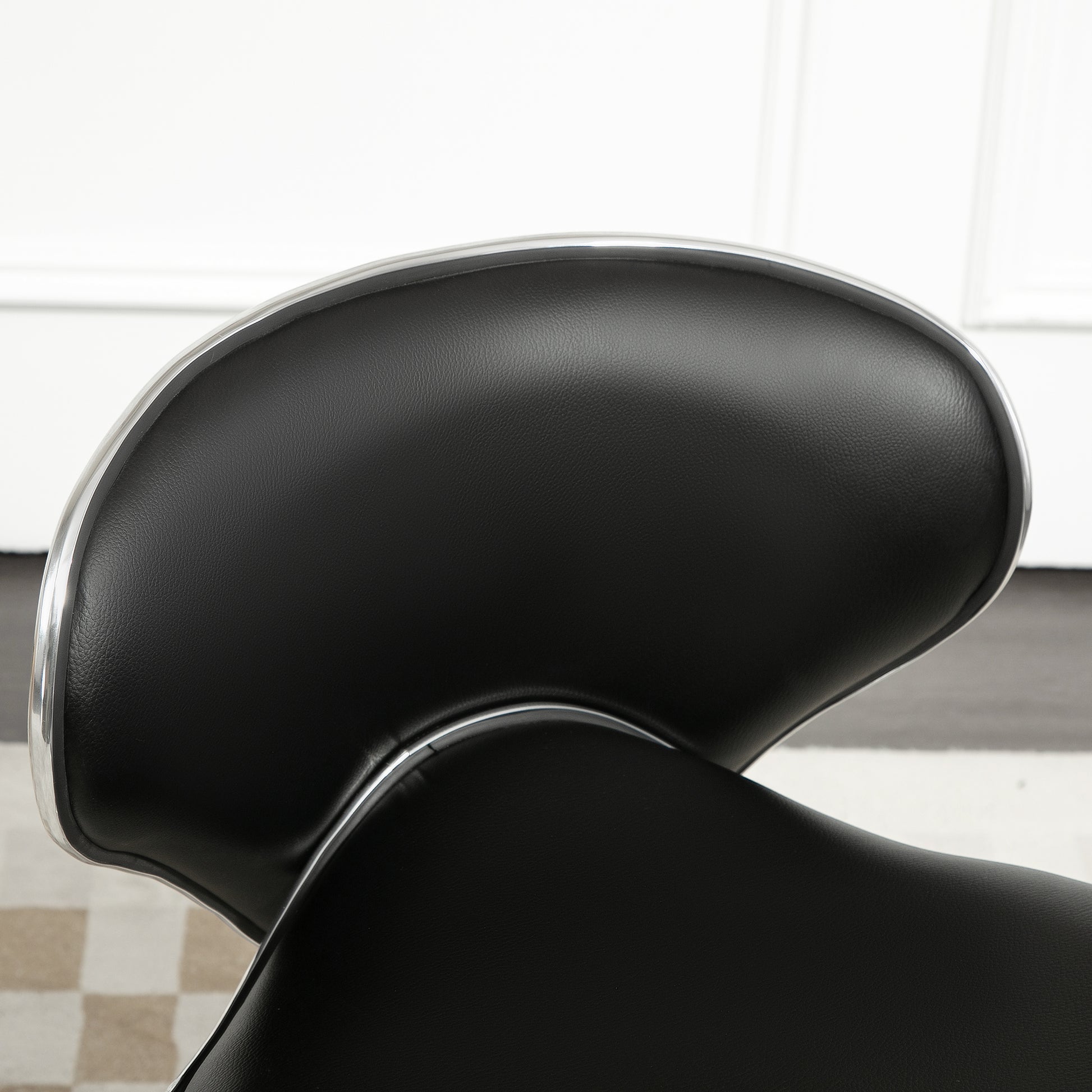 Black Beauty Salon Chair, Adjustable Rolling Swivel, Stool for Spa by HOMCOM-6