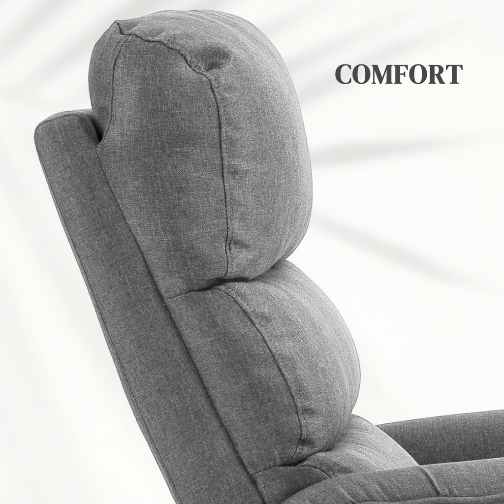 Electric Power Lift Recliner Chair with Spring Pack Seat, Fabric Recliner Armchair for Elderly w/ Footrest, Pockets | HOMCOM-5